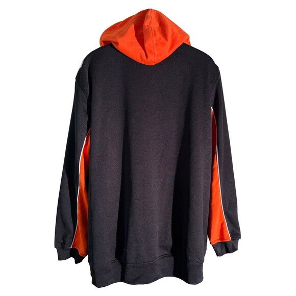 ADIDAS Phoenix SUNS Long Sleeve Full Zip Orange Black Hoodie Sweatshirt 2XL - Picture 3 of 5